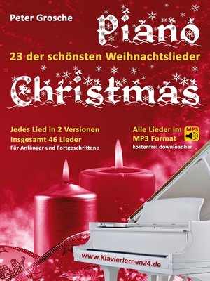 cover image of Piano-Christmas--Weihnachtslieder für das Klavierspielen